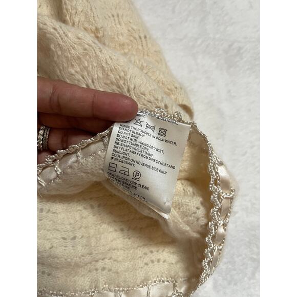 Vintage Karen Millen Knit Cropped Cardigan  Coquette Feminine Y2K Womans Large - Picture 6 of 15